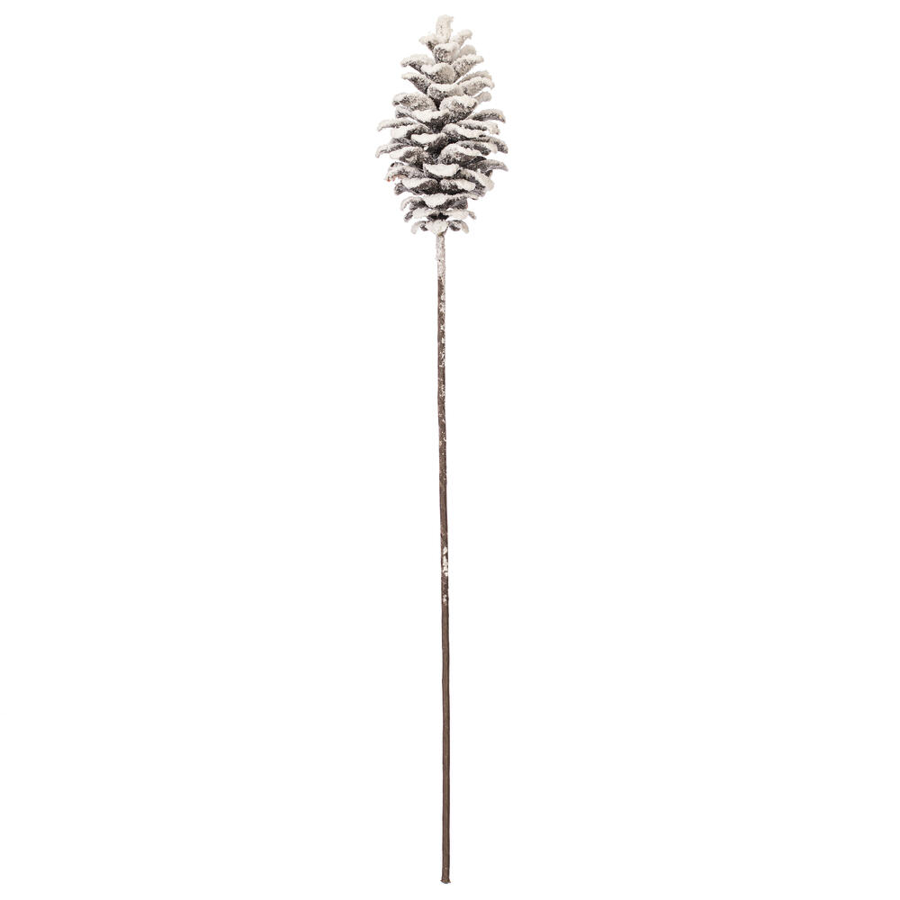Vickerman Artificial Grand Glitter Snow Pinecone Spray