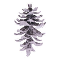 Vickerman Snowy Glitter Pinecone Ornament