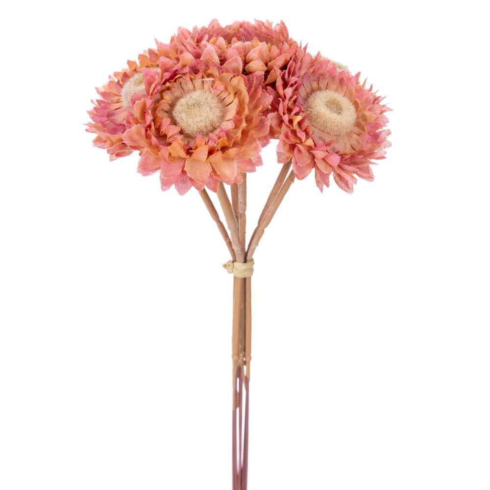 Vickerman 7" Artificial Daisy Stem, 6 per Bundle