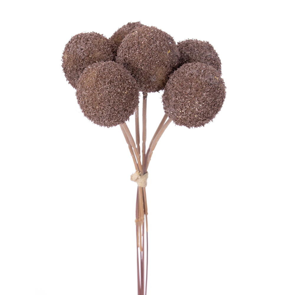 Vickerman 7" Artificial Billy Buttons Stem, 6 per Bundle