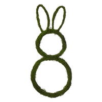 Vickerman 26"H x 12"W Bunny Outline Wreath. 
