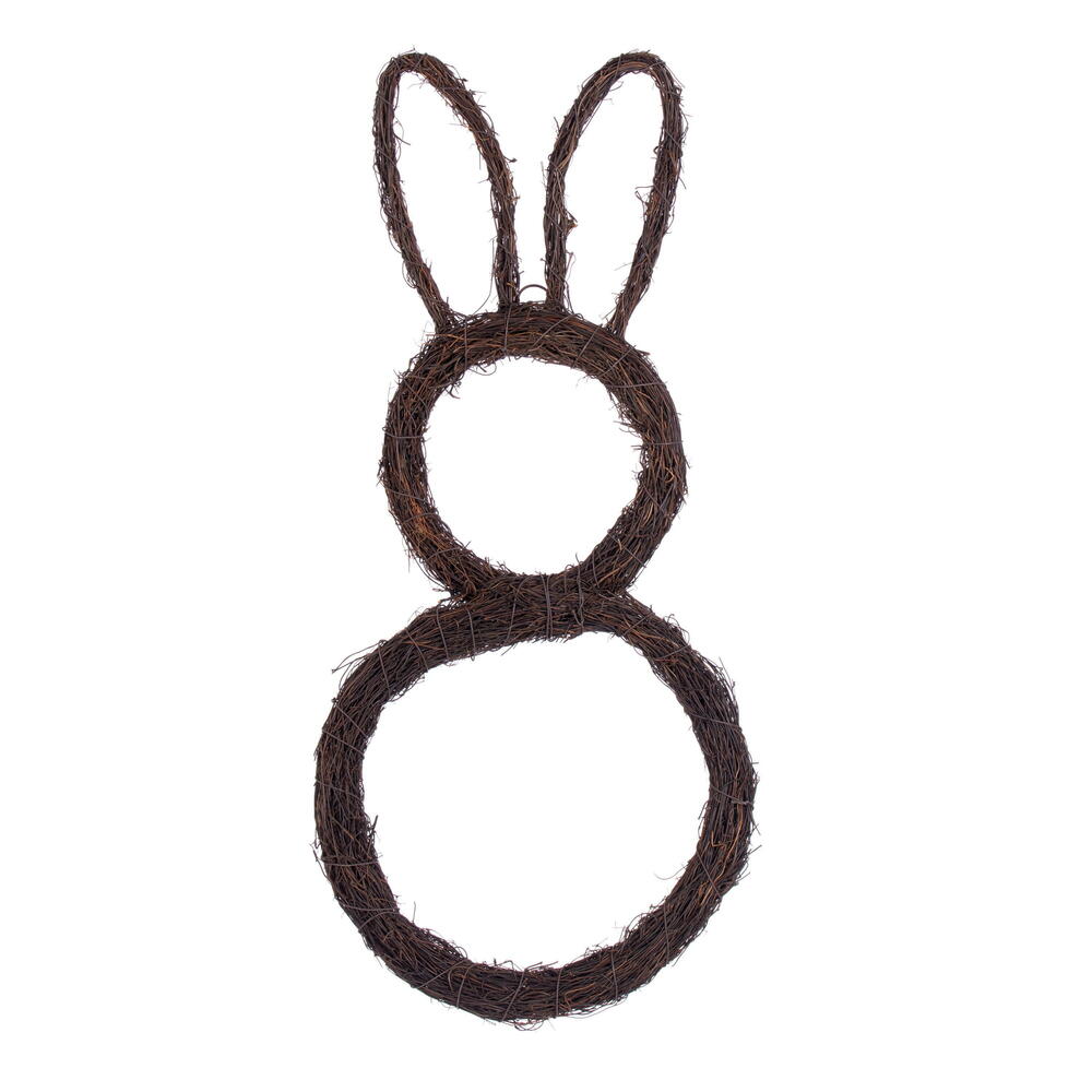 Vickerman 26"H x 12"W Bunny Outline Wreath. 