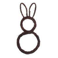 Vickerman 26"H x 12"W Bunny Outline Wreath. 
