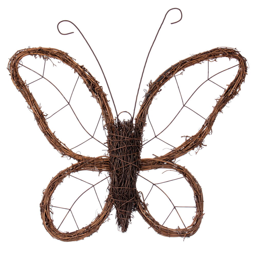 Vickerman 13"H Butterfly Outline Wreath