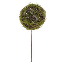 Vickerman 10"H Artificial Bird's Nest on Stem