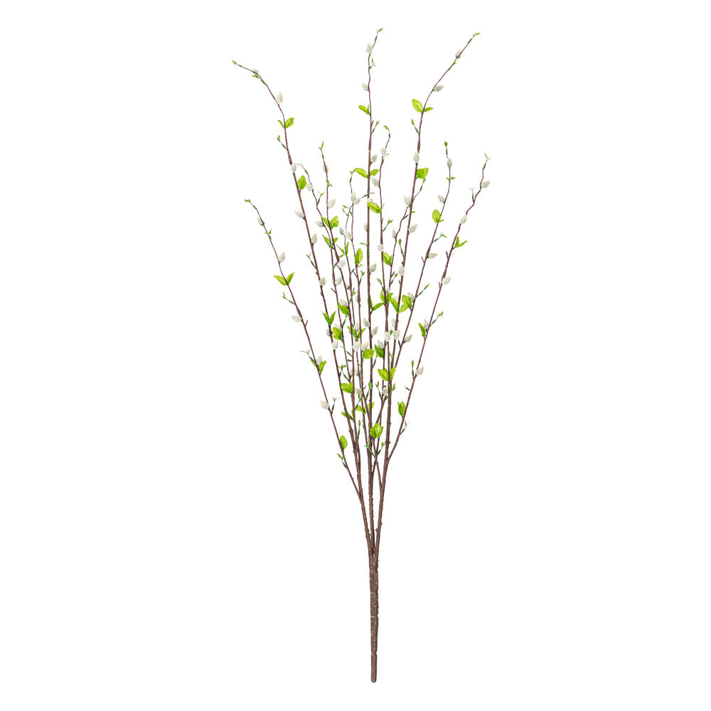 Vickerman Artificial Gray Goat Willow Bush