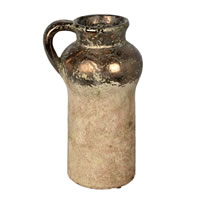 Vickerman Aged Terracotta Gray Ceramic Vase