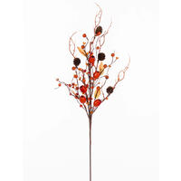 Vickerman Orange Fall Artificial Pods, Berries, and Pinecone Spray, 2/bag