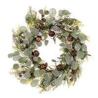 Vickerman Winter Cedar, Pinecone, Eucalyptus, and Brown Jingle Bell Collection