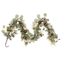 Vickerman Winter Cedar, Pinecone, Eucalyptus, and Brown Jingle Bell Collection