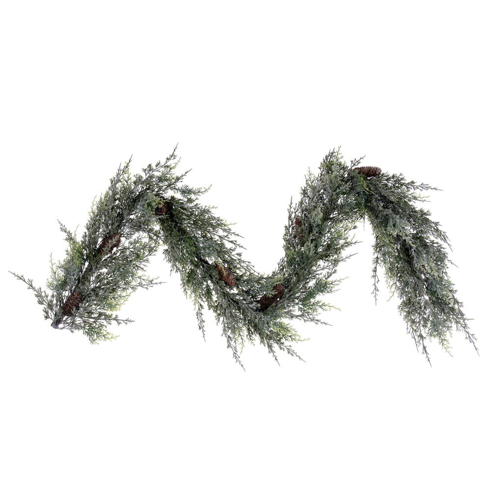 Vickerman Snow Cedar Hanging Collection