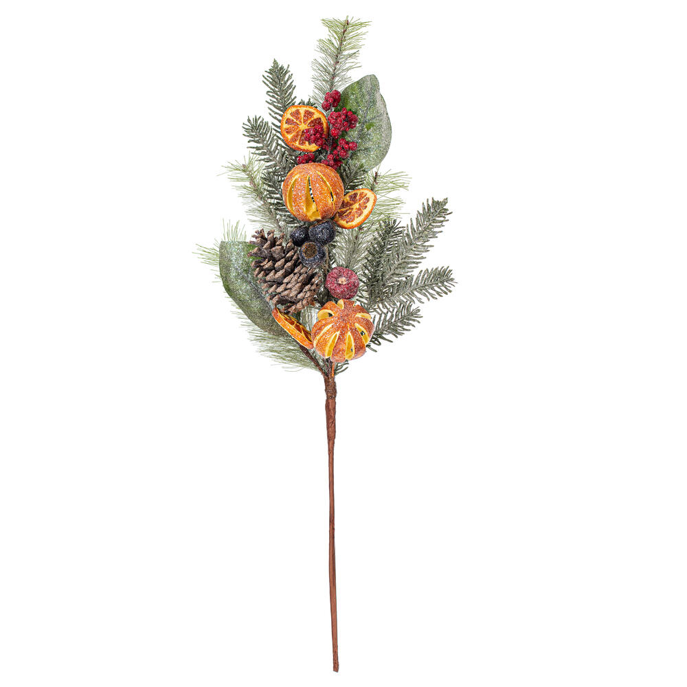 Vickerman Green Mixed Pine Orange/Berry Collection