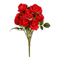 Vickerman 17.5" Artificial Rose Bush