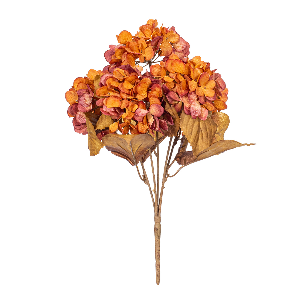 16.5" Cream Hydrangea Bush 2/Bag