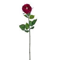 23" Burgundy Peony Rose Stem FT 3/Bag