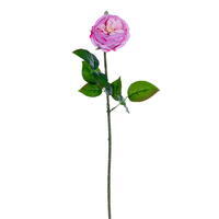 23" Pink/Fuchsia Peony Rose Stem FT 3Bag