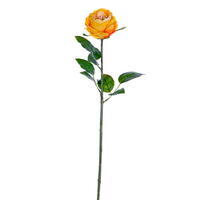 23" Yellow Peony Rose Stem FT 3/Bag