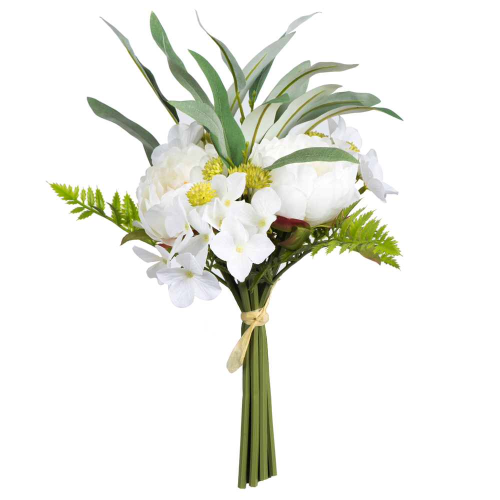 Vickerman 14" Artificial Peony Bouquet