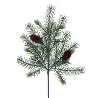 17" Green Pine Spray Pinecones 3/Bag