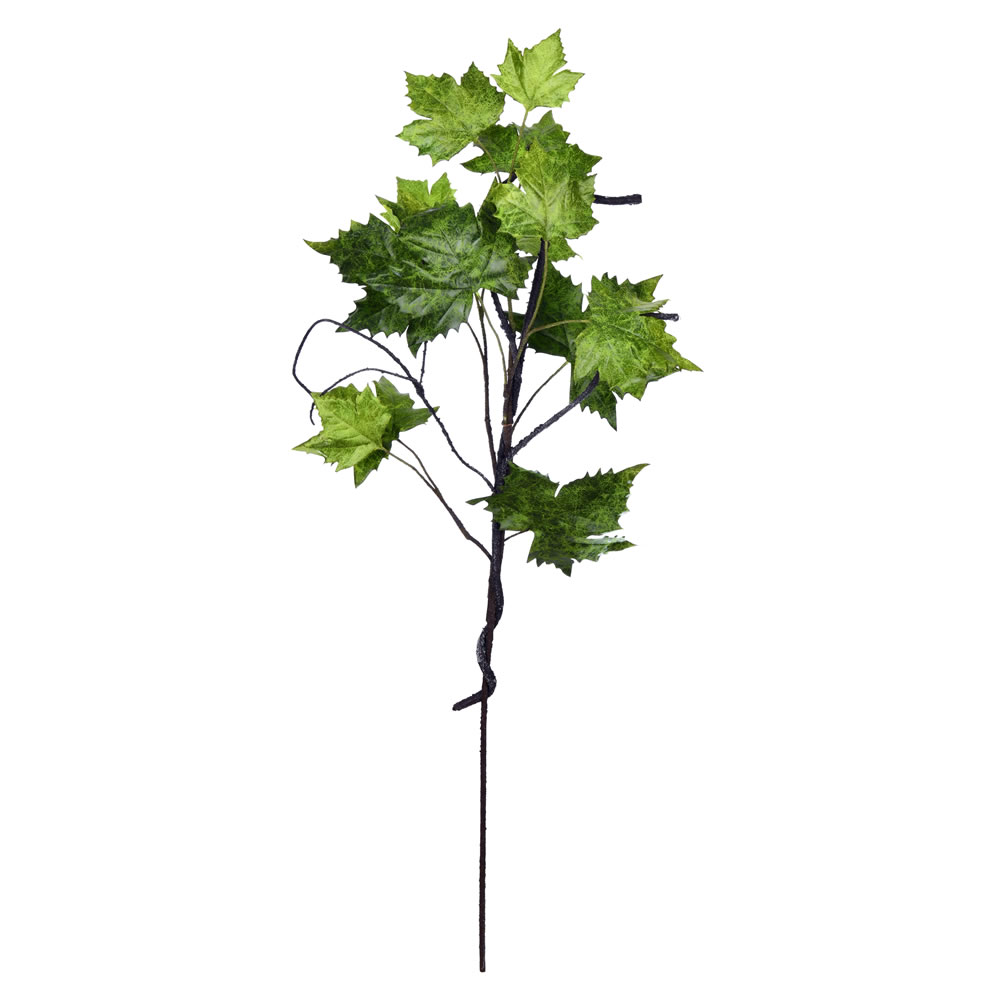 40" Green Plantanus Leaf Spray