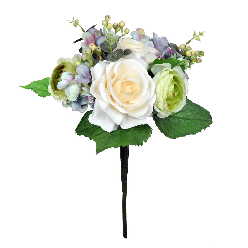 16" Mixed Hydrangea Rose Bush
