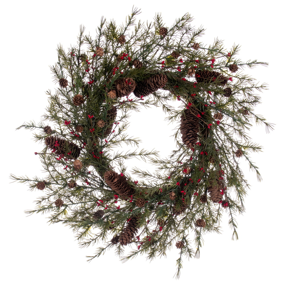 22" Green Leaf Wreath