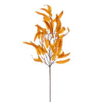 32" Orange Eucalyptus Leaf Spray 2/Bag