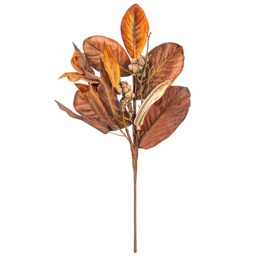 Vickerman Brown Artificial Magnolia Leaf Collection