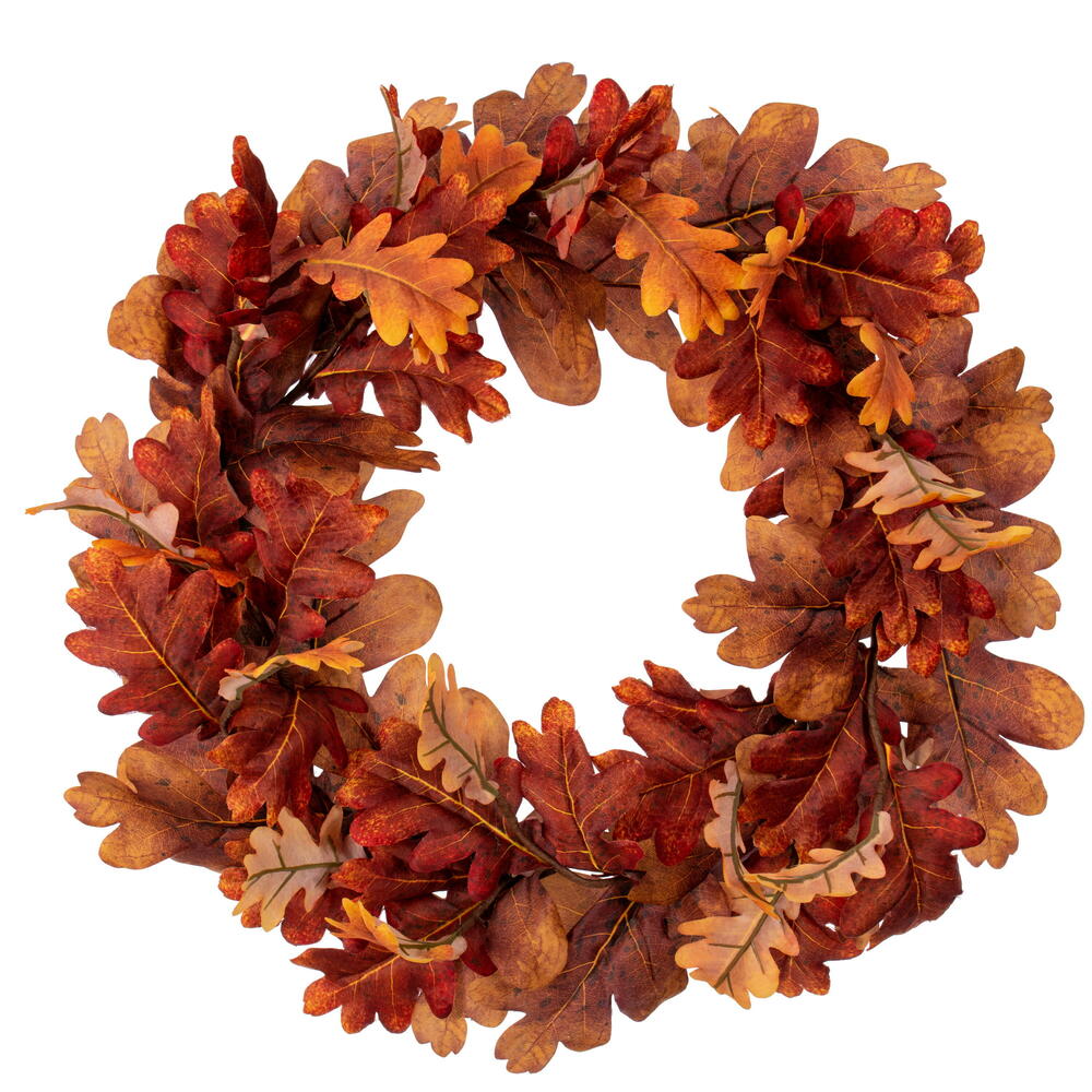 Vickerman Orange Autumn Artificial Oak Leaf Collection