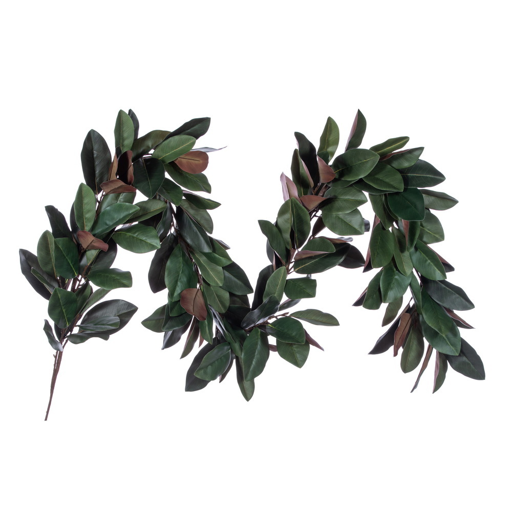 Vickerman Artificial Green Magnolia Leaf Garland