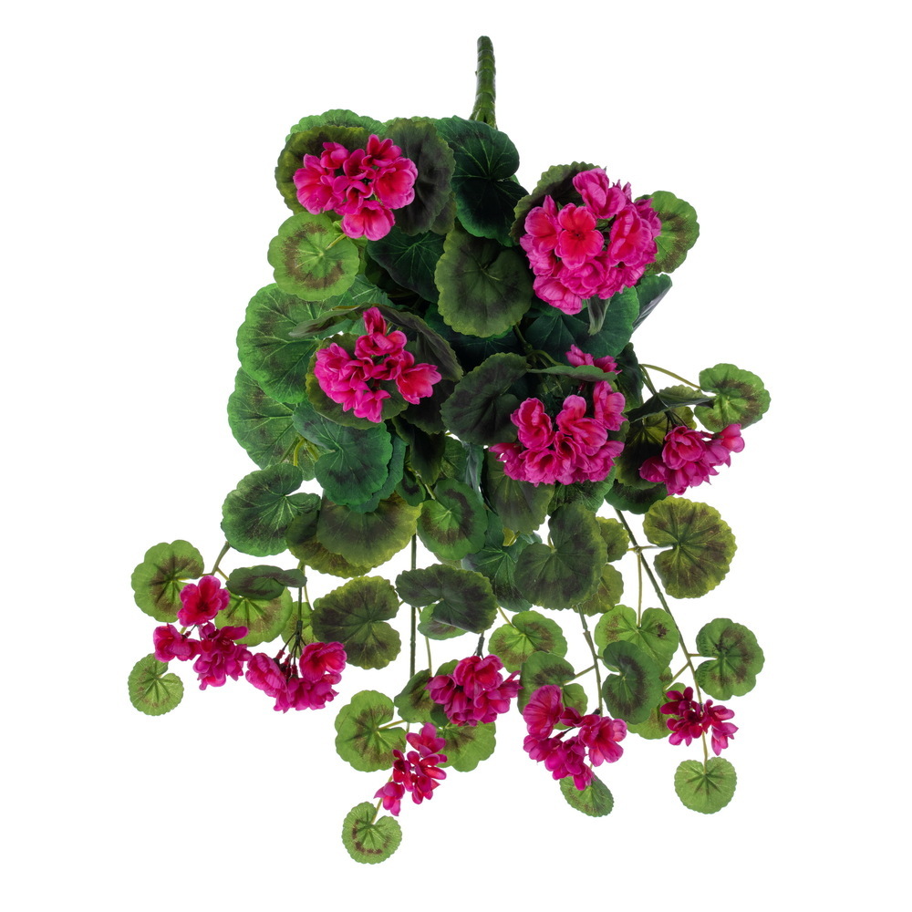 Vickerman Artificial Geranium Hanging Bush UV