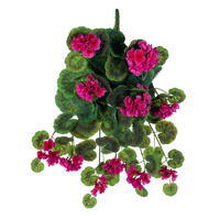 Vickerman Artificial Geranium Hanging Bush UV