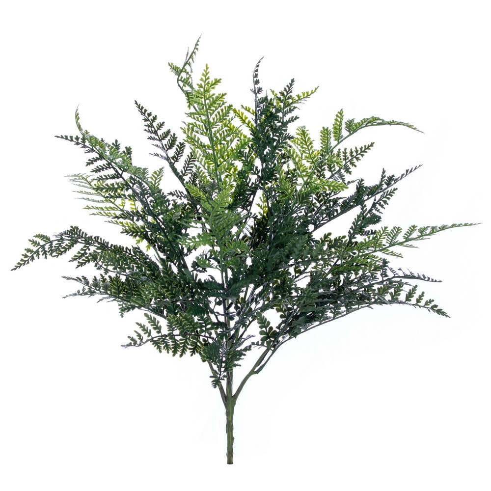24" Green Ostrich Fern Bush UV