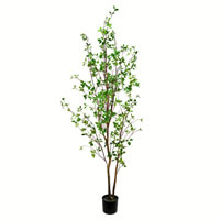 Vickerman Artificial Potted Baby Leaf Tree