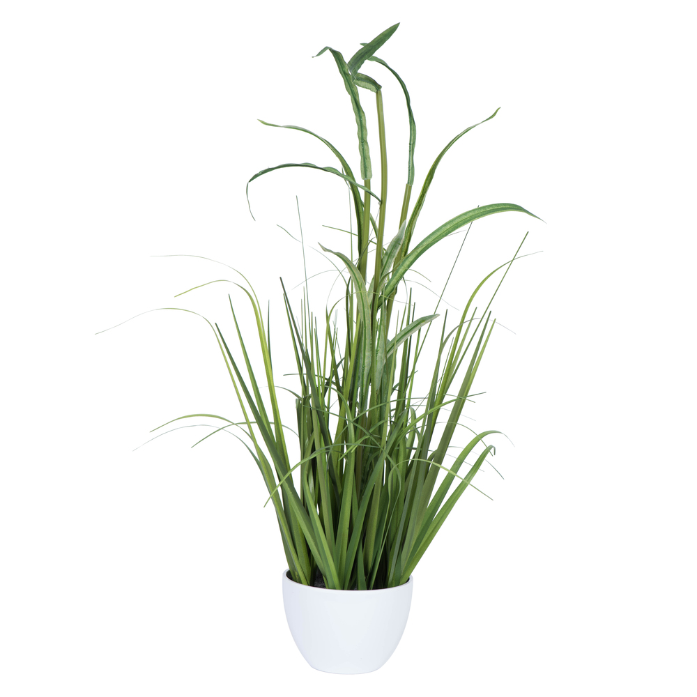 Vickerman Potted Artificial Bamboo and Grass