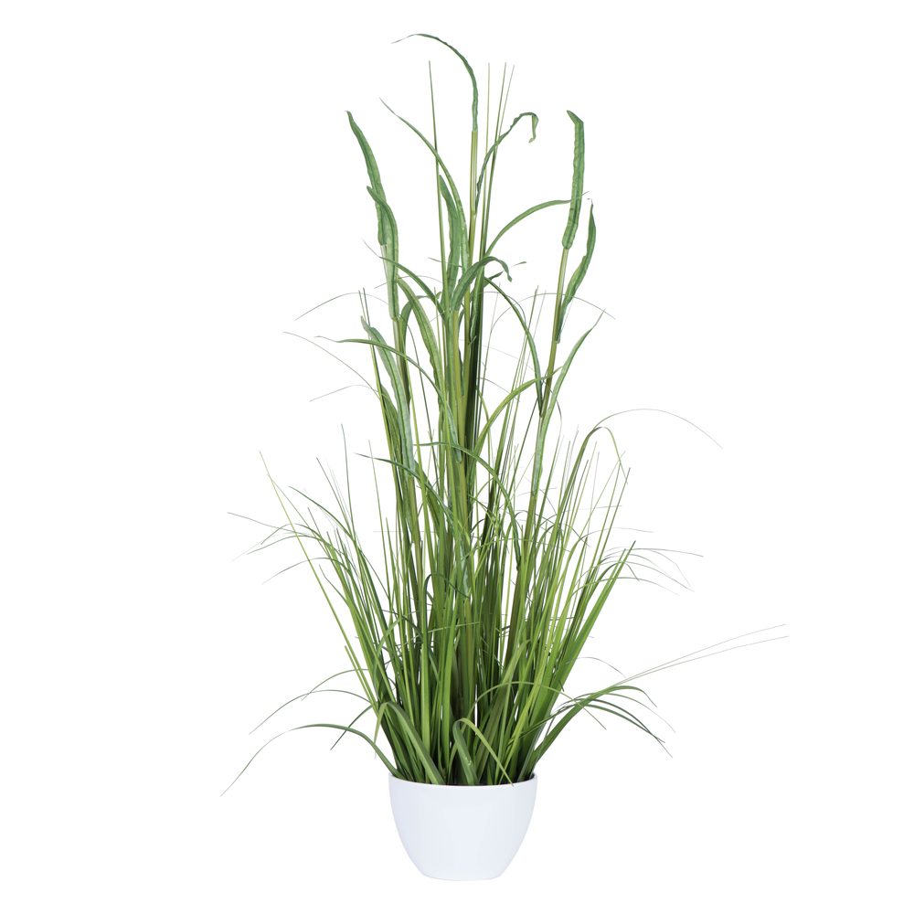 Vickerman Potted Artificial Bamboo and Grass