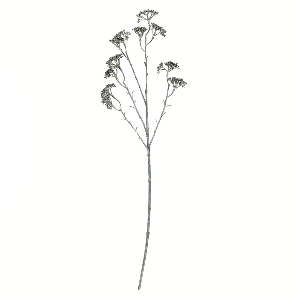 25" Brown/White Patrinia Spray 6/Pk