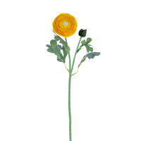 18" Yellow Ranunculus Fresh Touch 2/Bag