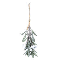 10.5" Green/White Berry Mistletoe 4/Bag