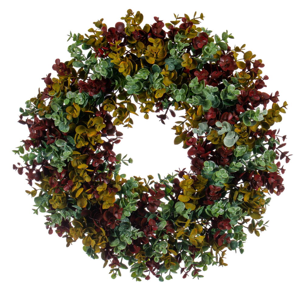 Vickerman Artificial Spiral Eucalyptus Wreath