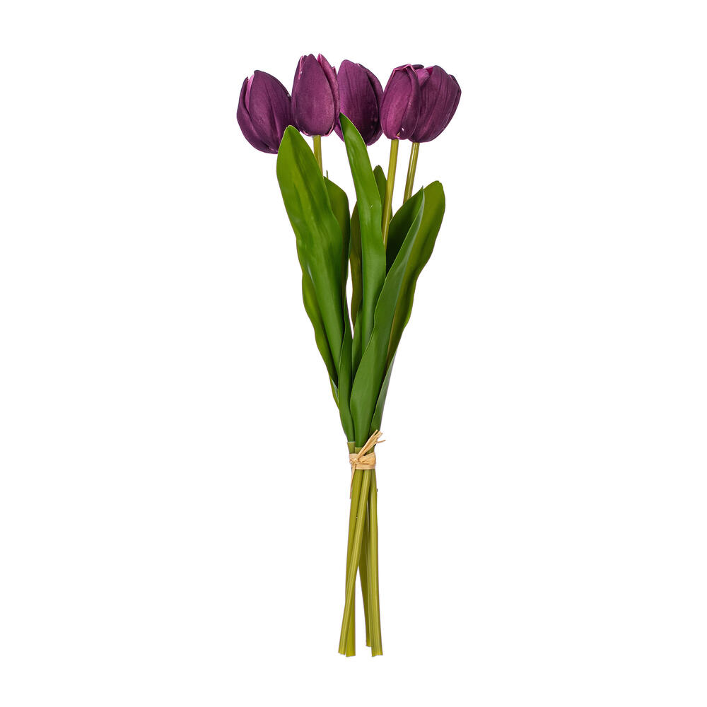Vickerman 16"H Tulip Bundle of 5, 2 bundles per pack