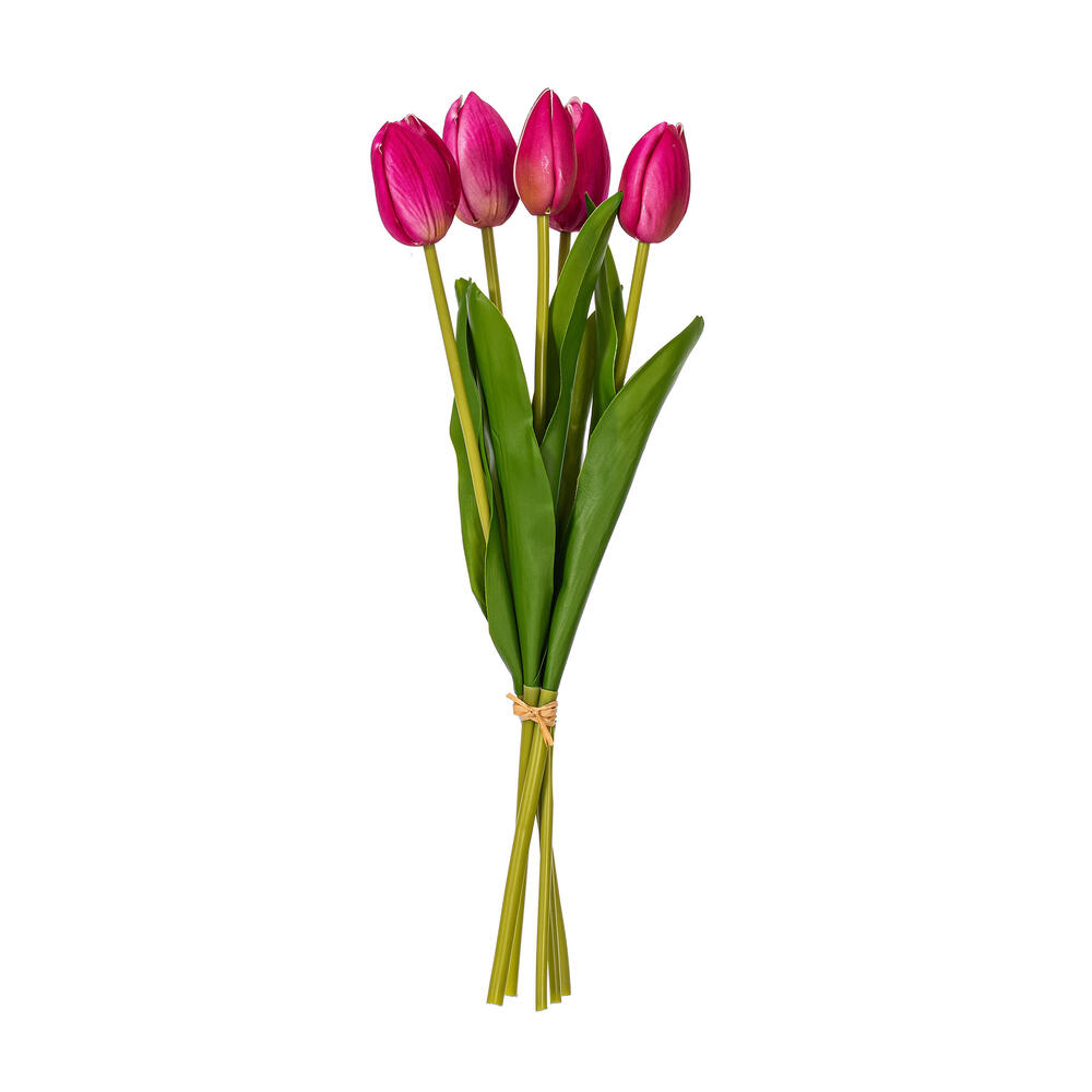 Vickerman 16"H Tulip Bundle of 5, 2 bundles per pack