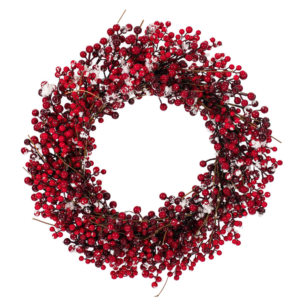 Vickerman Red Artificial Snow Berry Collection