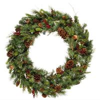 36" Cibola Mix Berry Wreath 213Tips