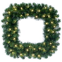Vickerman Grand Teton Square Artificial Christmas Wreath