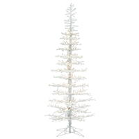 Vickerman Flocked Kuna Pine Artificial Christmas Tree
