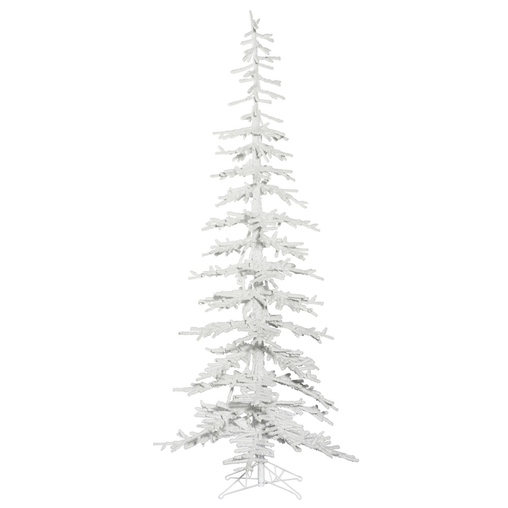 Vickerman Flocked Kuna Pine Artificial Christmas Tree