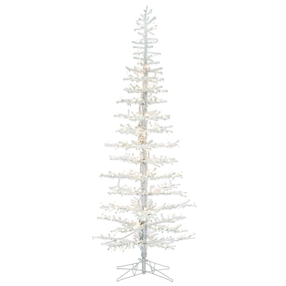 Vickerman Flocked Kuna Pine Artificial Christmas Tree