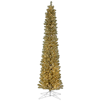 Vickerman Champagne Series Slim Artificial Christmas Tree