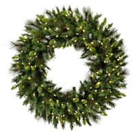 60" Bangor Mixed Pine Wreath DuraL 600WW